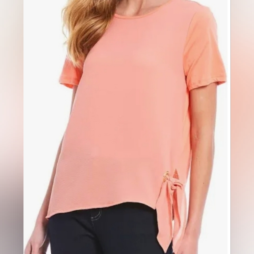 MICHAEL KORS PLUS DESERT FLOWER BLOUSE, 3X